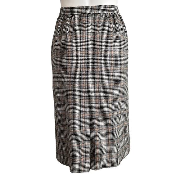 Vtg Pendleton Skirt 80s Wool Pure Virgin Authentic Carnegie District Plaid W 27" - Picture 5 of 16